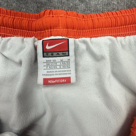 Nike‎ Team Miami Hurricanes FitDry Running Shorts Women's Medium Orange Green - Picture 5 of 8